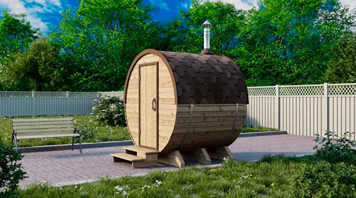 Баня бочка