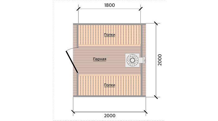 Планировка бани