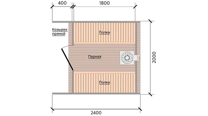 Планировка бани