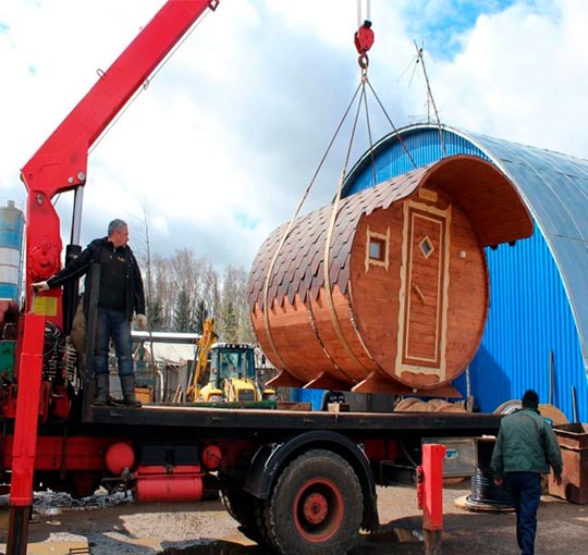 Баня бочка под ключ